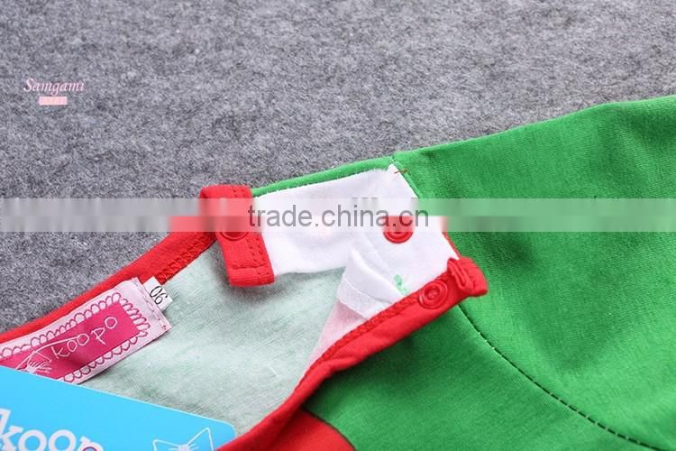 Wholesale baby stocks children clothes romper with hat kids wear christmas design kids stripe christmas romper