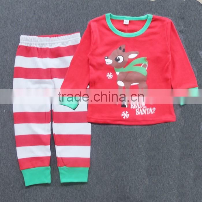 Best selling baby christmas clothes suit many kinds of boutique baby suit design fancy kids christmas deer cute design clothing