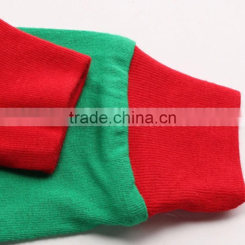 2017 New arrival kids wears christmas clothing santa claus pattern design kids christmas outfits