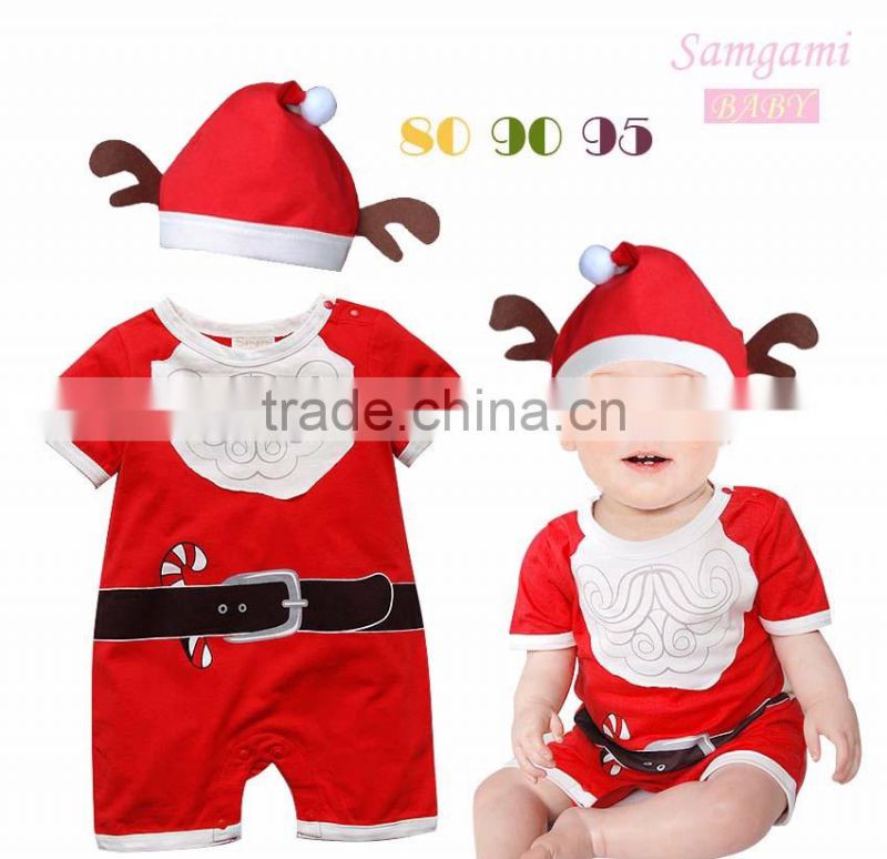 Guangzhou feiming factory baby romper suit boutique kids romper jumpsuit christmas novelty product clothes