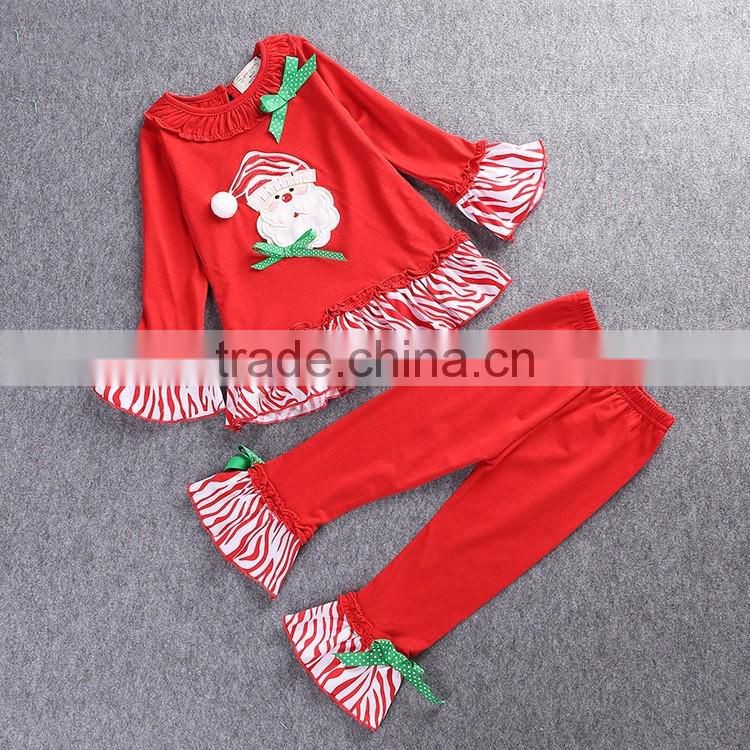 Bulk wholesale kids clothing red clothing set christmas baby bodysuit kids wear christmas design christmas pajamas family