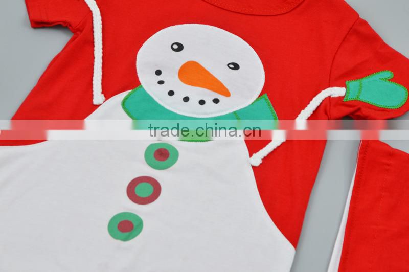 Custom children's boutique clothing christmas deer bedding outfit korean summer children boy clothing sets wth hat