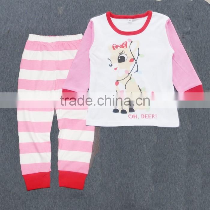 Best selling baby christmas clothes suit many kinds of boutique baby suit design fancy kids christmas deer cute design clothing