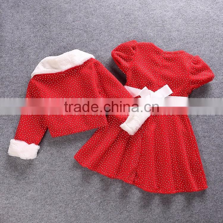 Wholesale baby girls dress photo modern girls dresses girls red coat and frocks design kids red polka dot christmas dress