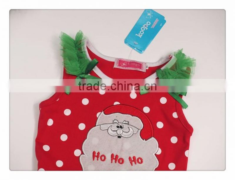 2016 Bulk sale children polka dot frocks dress kids wear christmas tutu dress clothes fancy christmas lights led