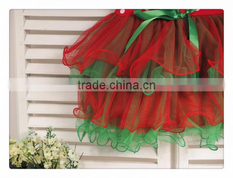 2016 Bulk sale children polka dot frocks dress kids wear christmas tutu dress clothes fancy christmas lights led