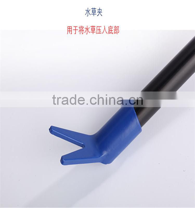 Aquarium plant fork/fish net/ gravel rake/aquarium algae caraper /aquarium tank cleaner with telescopic long-handled