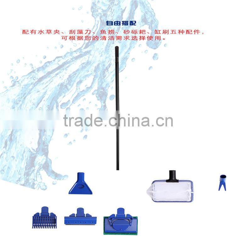 Aquarium plant fork/fish net/ gravel rake/aquarium algae caraper /aquarium tank cleaner with telescopic long-handled