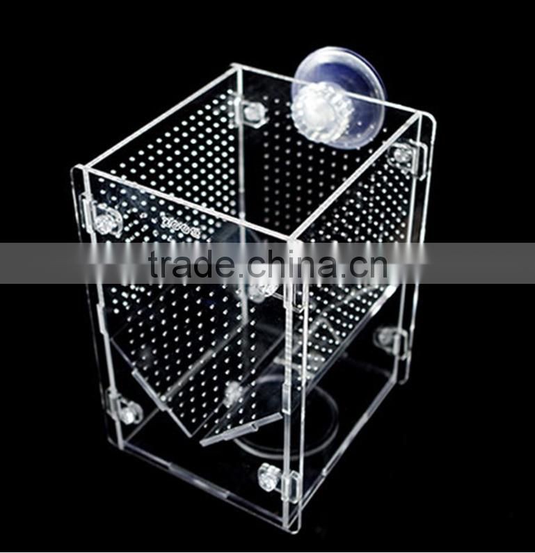 Acrylic Aquarium fish breeding trap, guppy breeder box