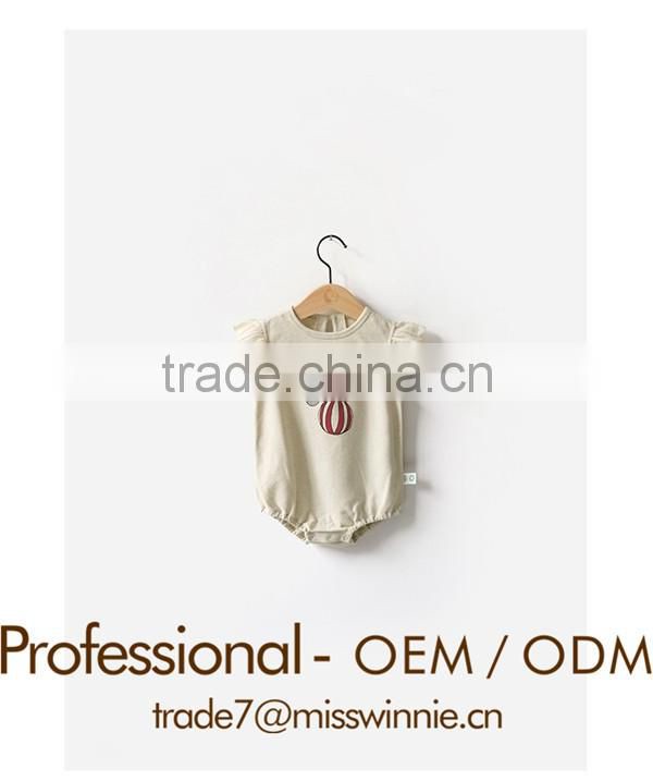 Animal printing eco friendly children clothing baby clothes romper