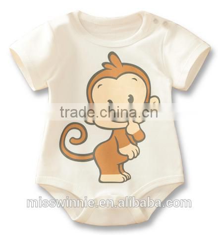 Wholesale Top Quality Newborn Baby Unisex Romper 100% Cotton Baby Clothes Short Sleeve Baby Rompers