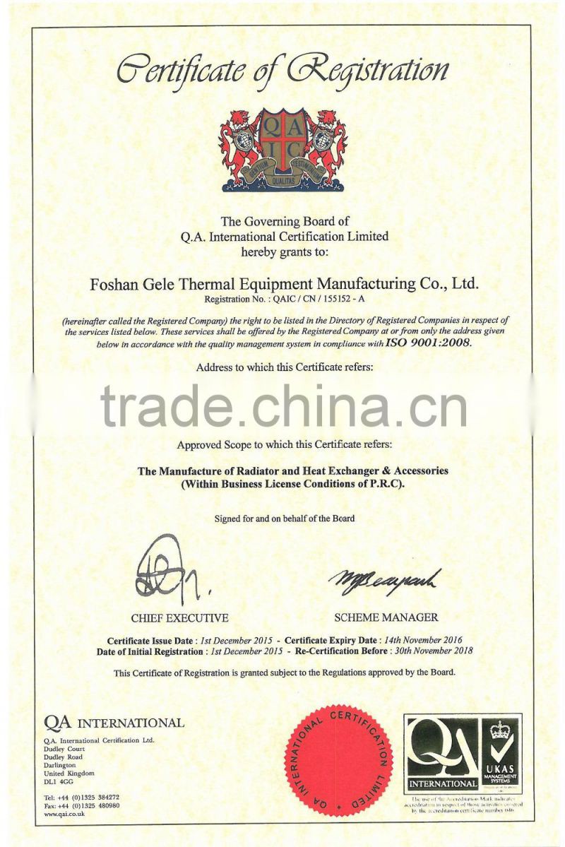 High Quality Custom-made Steam Finned Steel Tube Heat Exchangers and Radiator for Dry Lamination Machines