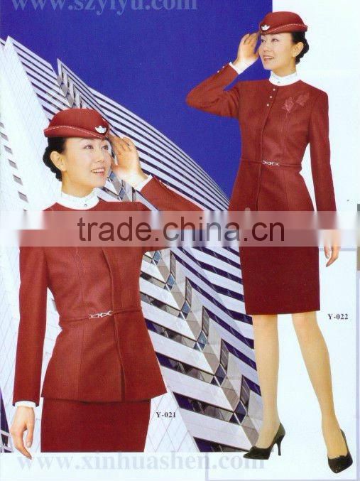 Hot selled airline stewardess uniform