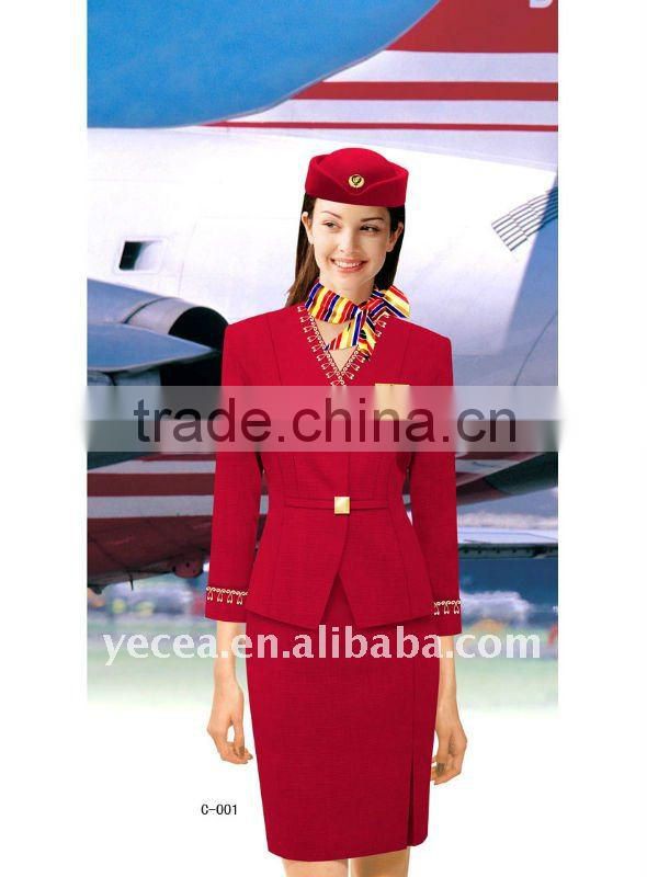Stewardess Airline Uniform for stewardess(AL-001)