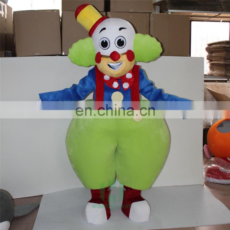 HI CE cutomized joker mascot costume for adult size,plush mascot costume with high quality