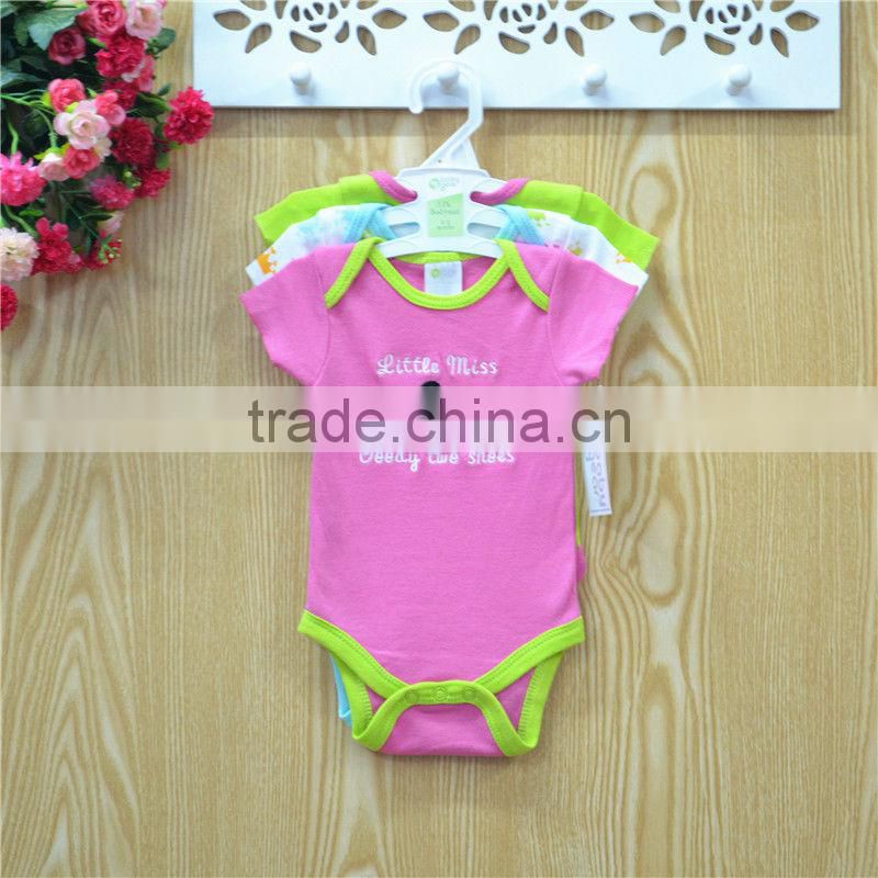 Fancy High quality 100% cotton embroider new born baby clothes set