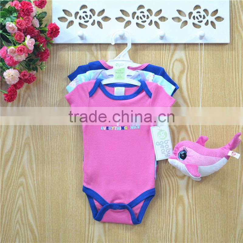 baby product 100% cotton embroidery baby clothes bodysuit