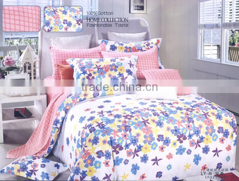 Duvet cover home textile cotton bed sheets made in China