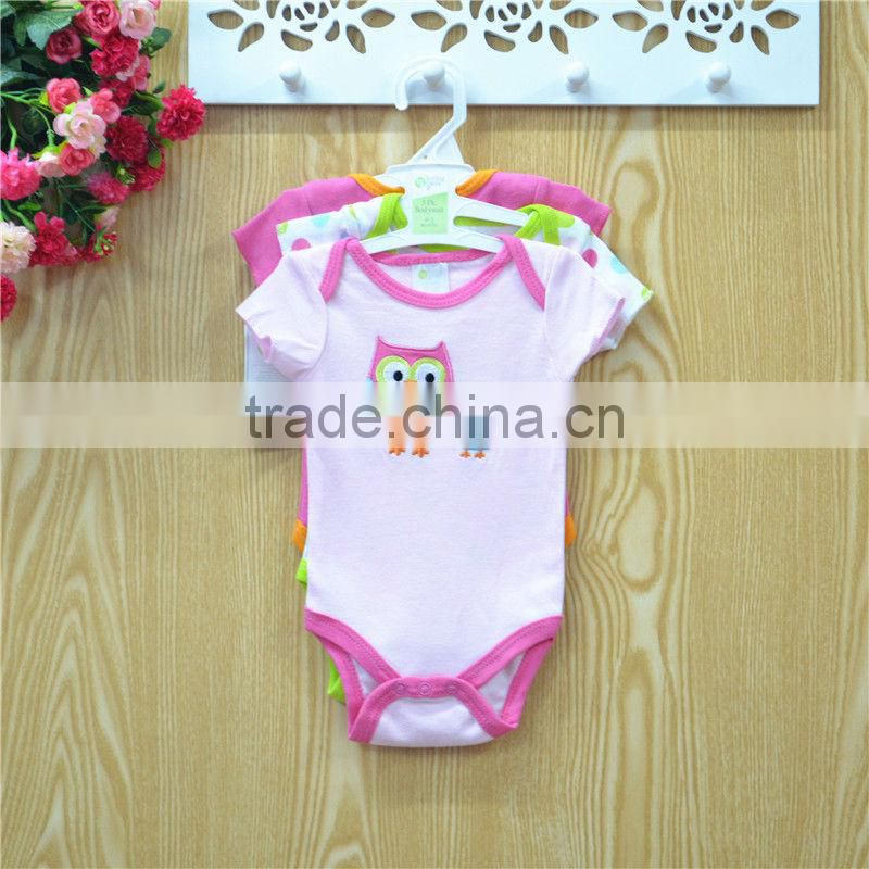 Fancy High quality 100% cotton embroider new born baby clothes set