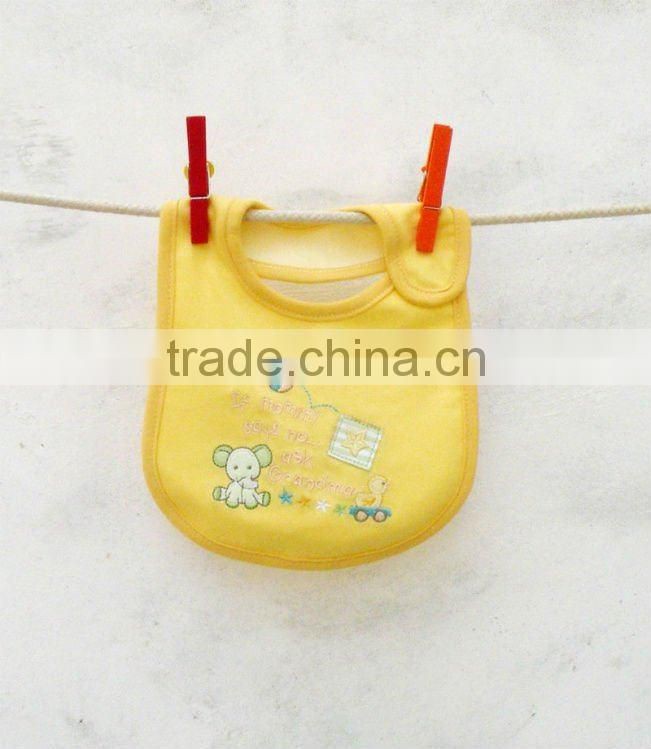 child clothes cute emobroidered waterproof baby bib