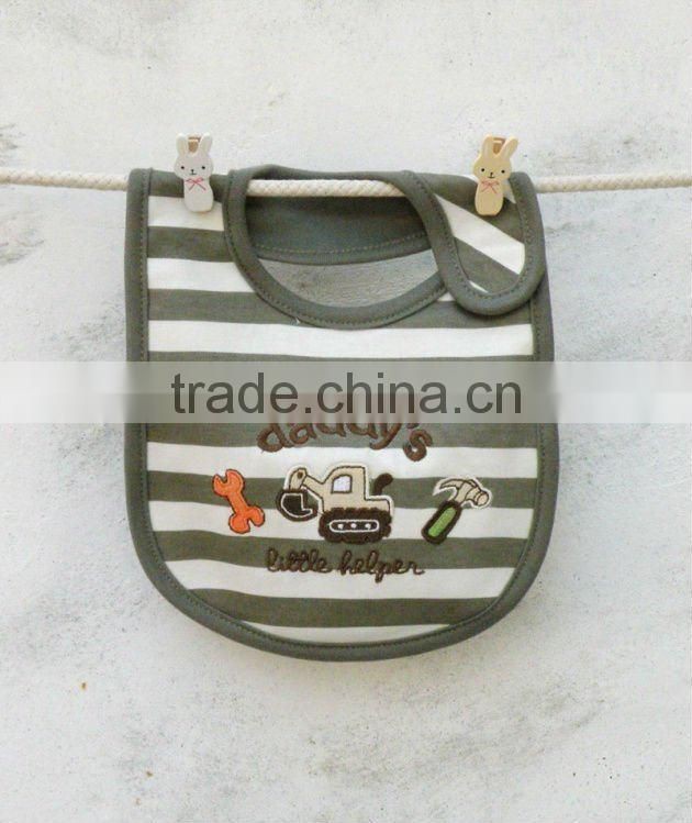 baby clothes cute emobroidered waterproof bibs for baby