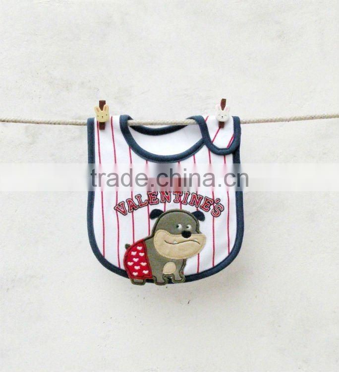 child clothing cute emobroidered waterproof baby bib