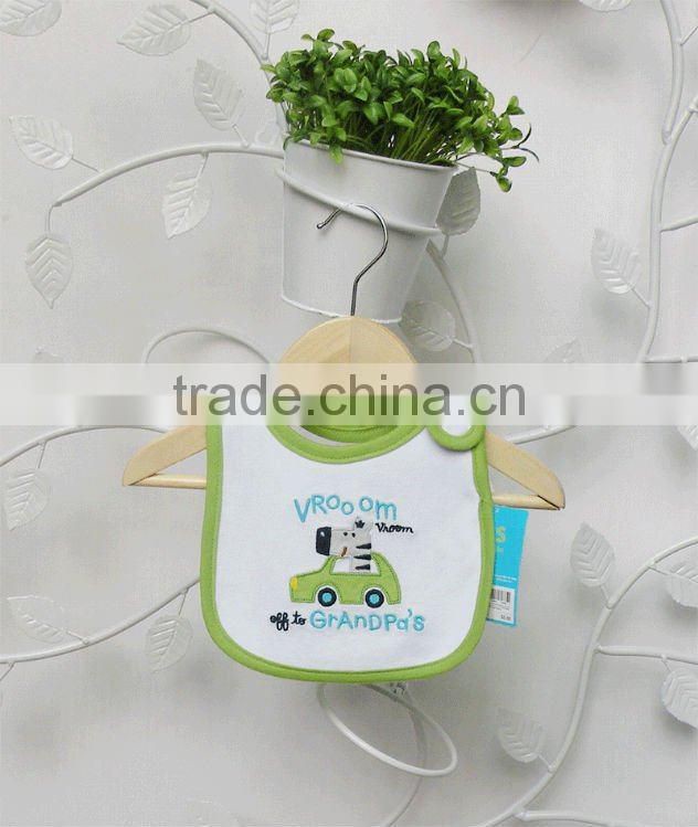 baby clothes cute emobroidered waterproof bibs for baby