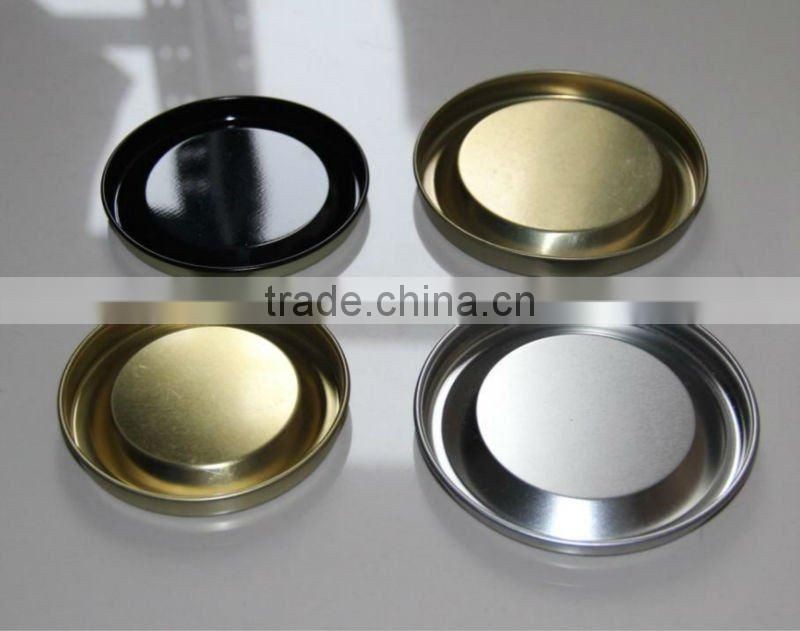 Metal tinplate stretch cap for wine tube
