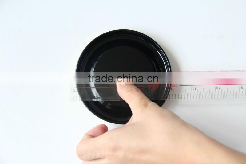 Black color tinplate lid for paper tube