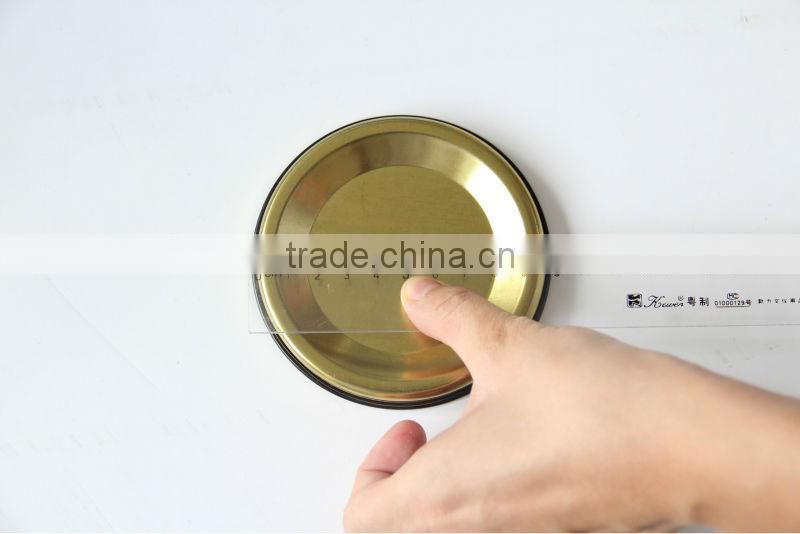 Black color tinplate lid for paper tube