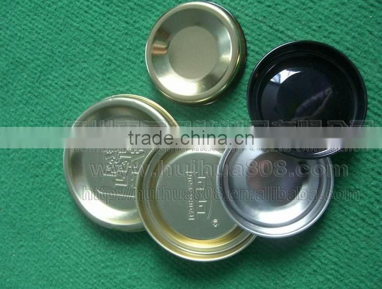 metal tinplate closure / cover / end for wine paper tube / core