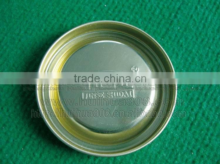 metal tinplate closure / cover / end for wine paper tube / core