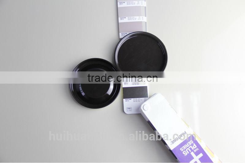 Wine tin can end tinplate lid in customized pantone color