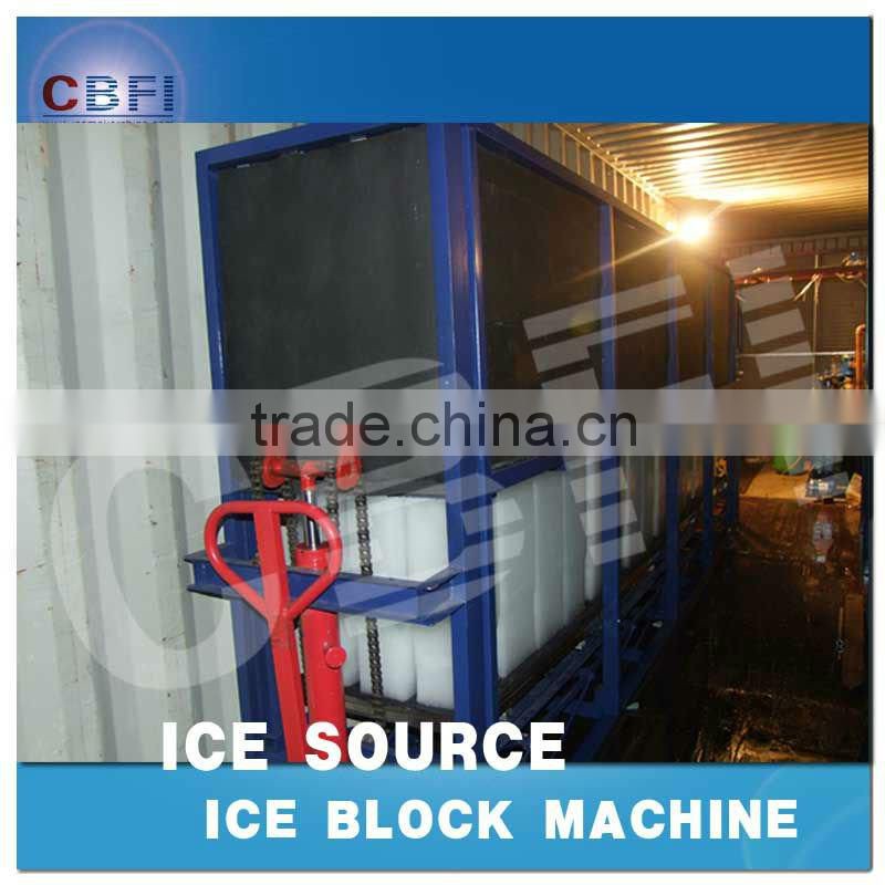 Direct evaporator ice block machine automatically