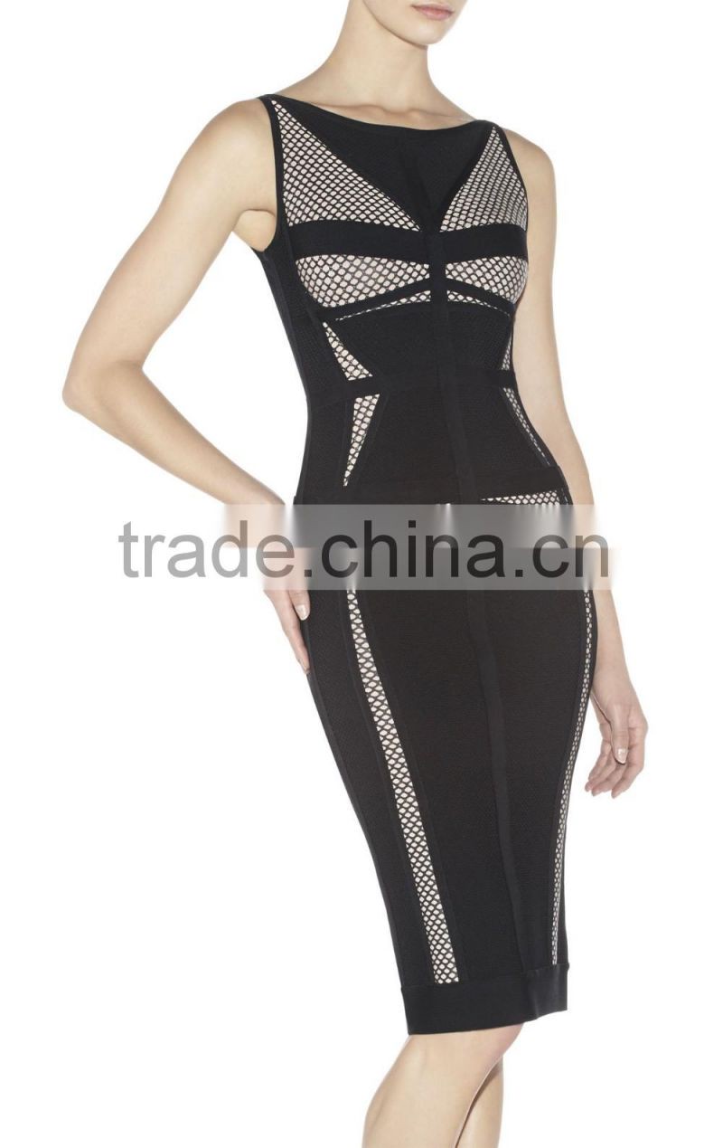 Elegant Designer Bandage Dress 2016 Middle Aged Women Fashion Dress