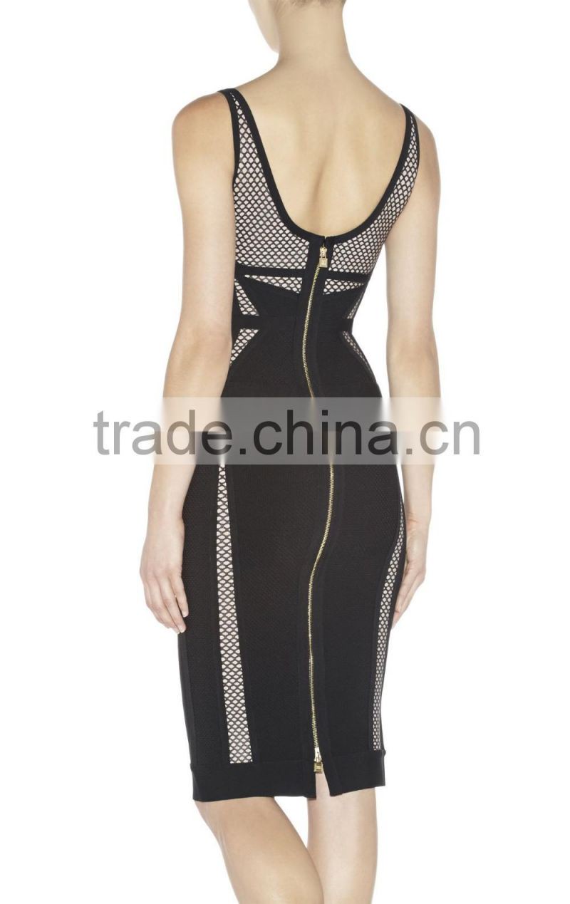 Elegant Designer Bandage Dress 2016 Middle Aged Women Fashion Dress