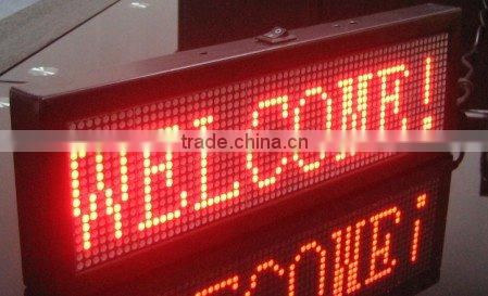 2016 new fashion P7.62 single color indoor led sign board car