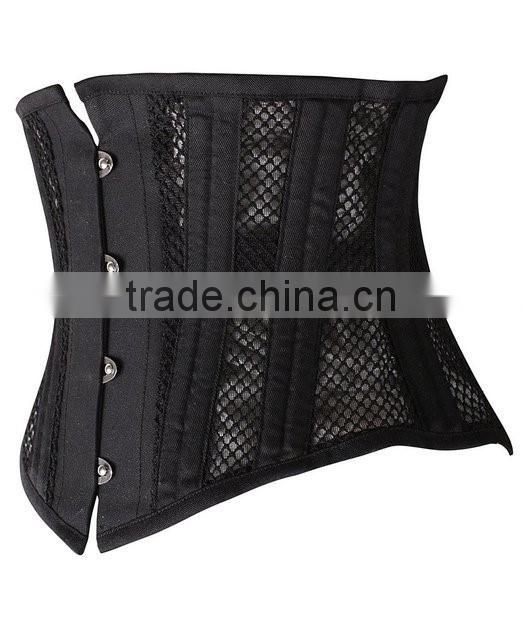 Women's breathable's net corset shaper slimmer work out waist trainer shapewear