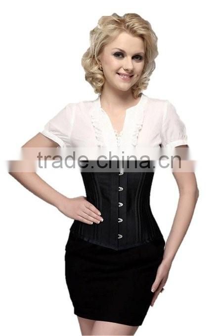 Black Sexy Bustier | 26 Steel Boned Waist Trainer Corset Shaper for Weight Loss