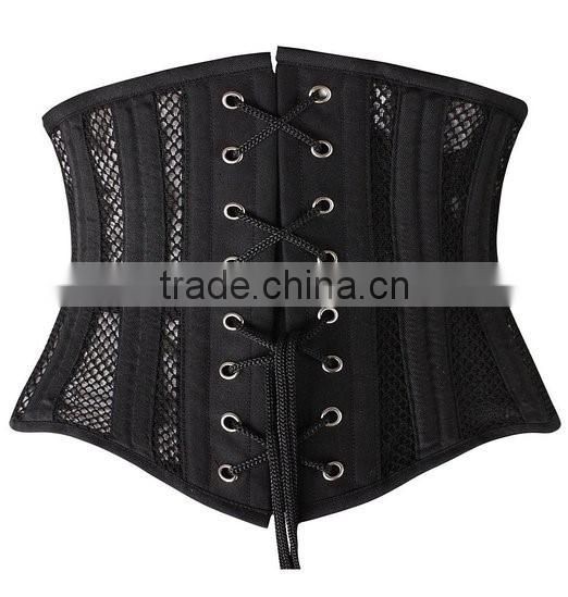 Women's breathable's net corset shaper slimmer work out waist trainer shapewear