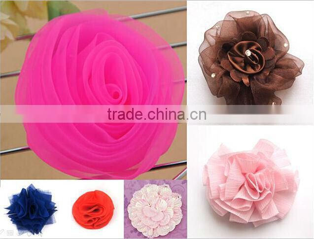 Petal fabric rose flowers for wedding decoration wph-1690