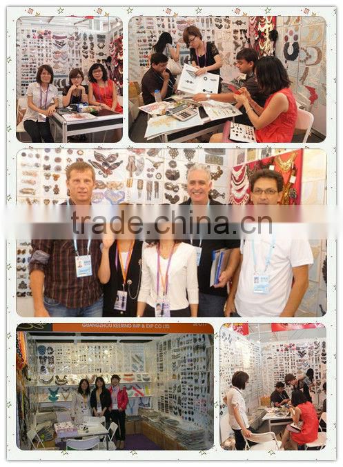 New style beads and chiffon shoe flowers for weeding WSF-222