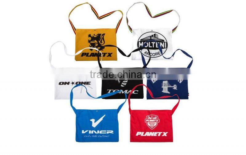 Specialized size, logo, design for cycling musette bag, comfortable and quick dry fabric