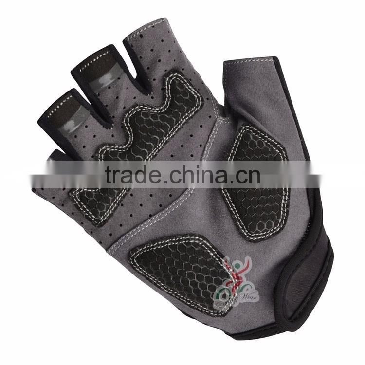 Wholesale Leisure travel Bicycles fingerless gym cycling gloves custom