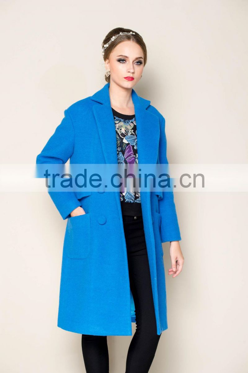OEM designed 2015 latest collection winter korean womens trench coat fashion 2015