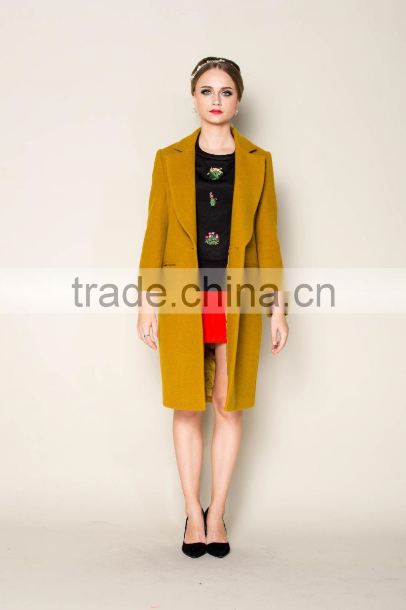 new arrival lovely blue wool coats for women for 2015 winter ladies coats and jackets