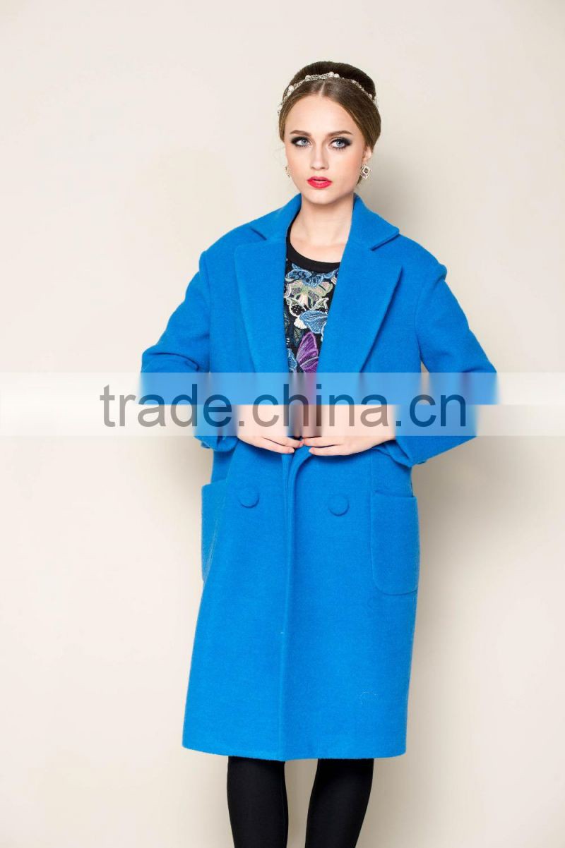 OEM designed 2015 latest collection winter korean womens trench coat fashion 2015