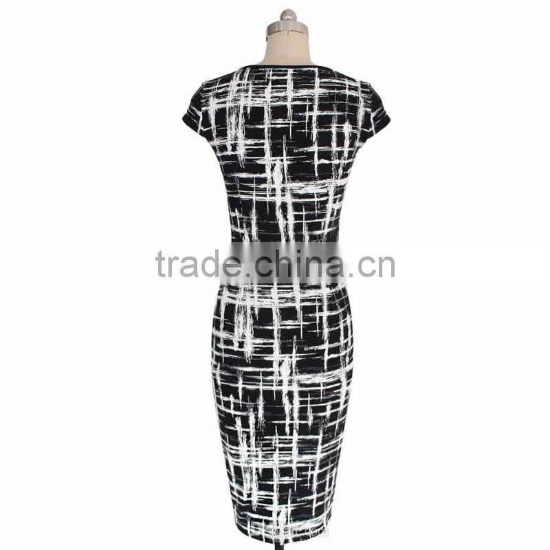 Women milk silk with up hip dresses