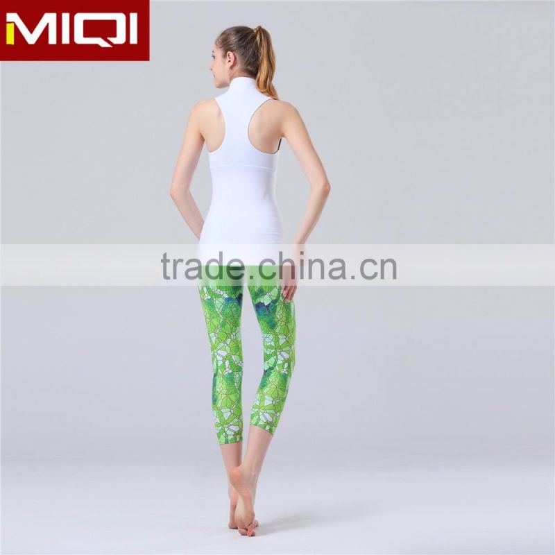 2016 fashion design sublimation printingyogga capri pants women yoga leggings wholesale