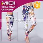 Fashionable latest design spandex women fitness wear durable yoga capri leggings tights